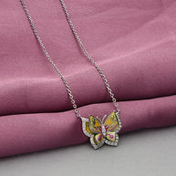 Maribel Sunlit Wing Chain in 92.5 Silver