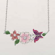 Aveline Rosy Bloom Chain in 92.5 Silver