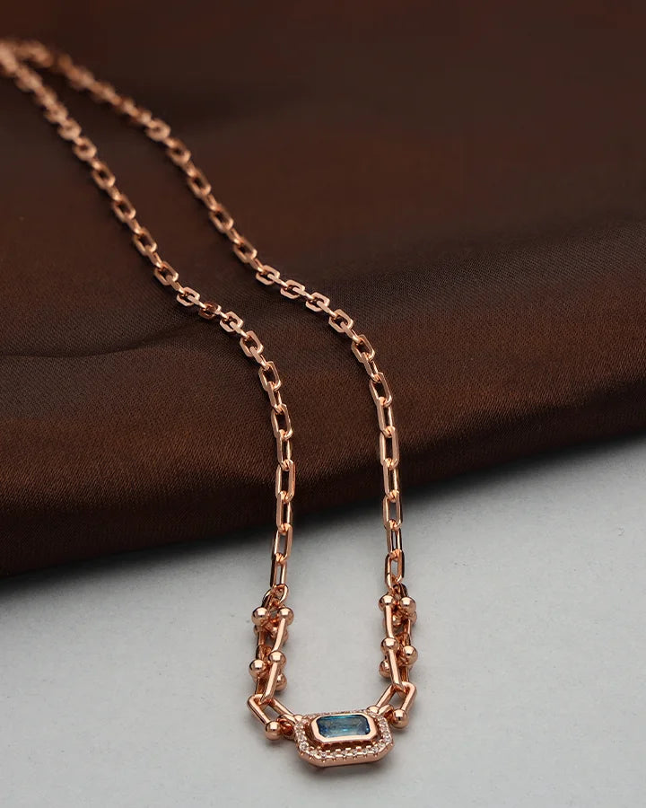 Cerulea Link Gleam Chain  in 92.5 Silver