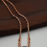 Cerulea Link Gleam Chain  in 92.5 Silver