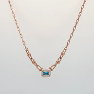 Cerulea Link Gleam Chain  in 92.5 Silver