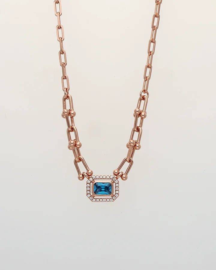 Cerulea Link Gleam Chain  in 92.5 Silver