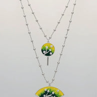 Seren Dual Charm Layers Chain in 92.5 Silver