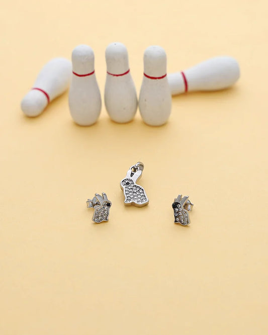 Bunny Bliss Pendant Set in 92.5 Silver