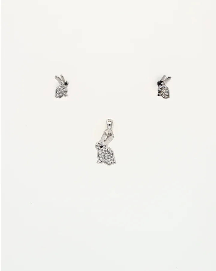 Bunny Bliss Pendant Set in 92.5 Silver