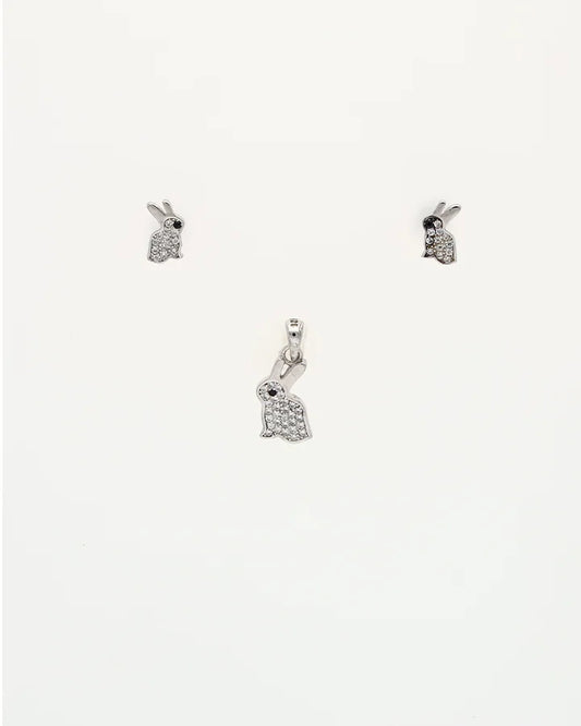 Bunny Bliss Pendant Set in 92.5 Silver