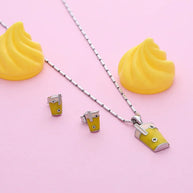 Stanley Charm Pendant Set in 92.5 Silver