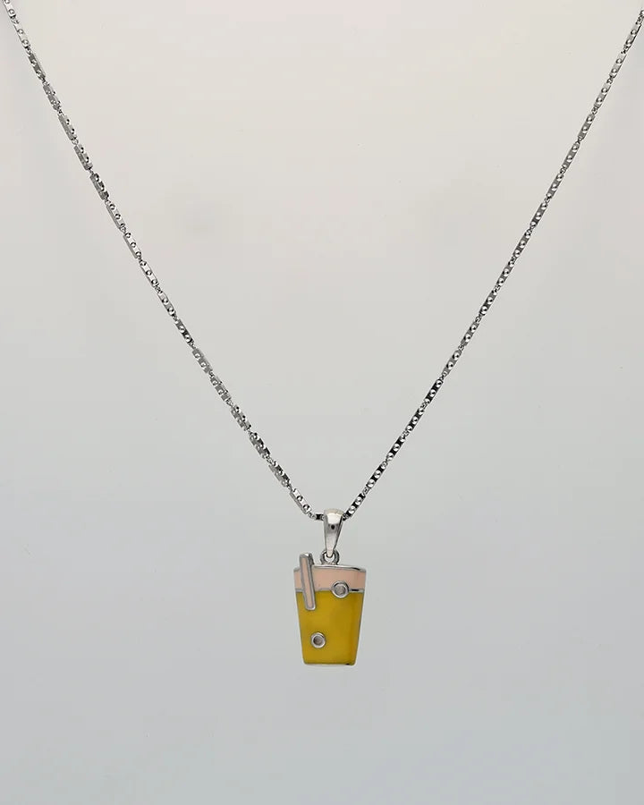 Stanley Charm Pendant Set in 92.5 Silver