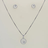 GleamWhite Pendant Set in 92.5 Silver