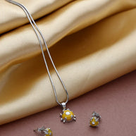 Sunny Ladybug Pendant Set in 92.5 Silver