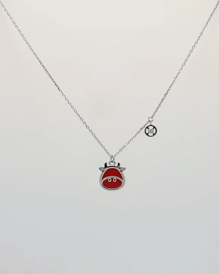 Scarlet Cow Pendant Set in 92.5 Silver
