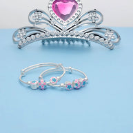 Floral Grace Adjustable Baby Kadli in 92.5 Silver