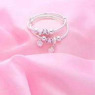 Butterfly Bloom Baby Kadli in 92.5 Silver