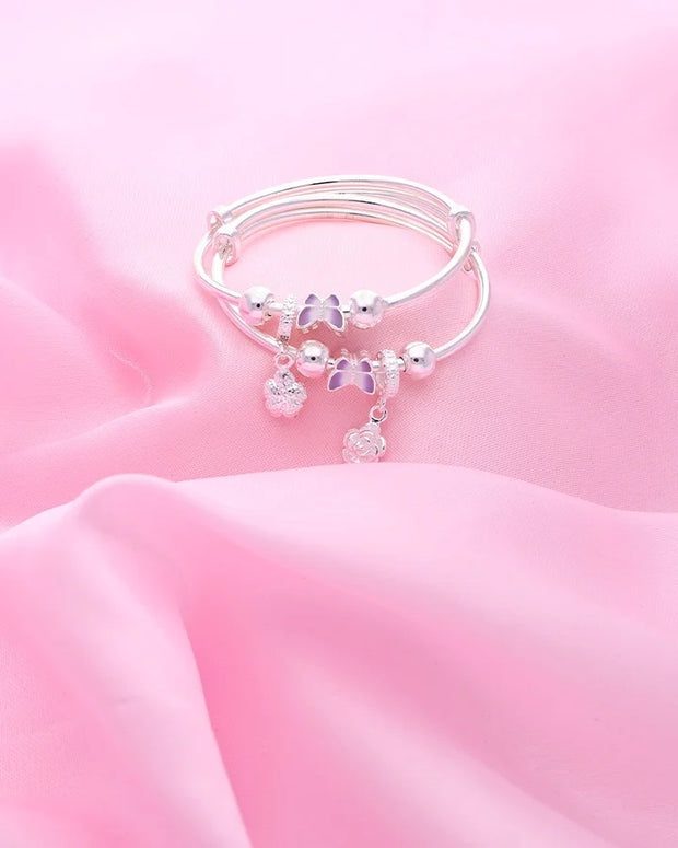 Butterfly Bloom Baby Kadli in 92.5 Silver