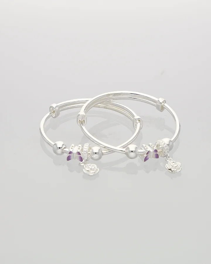 Butterfly Bloom Baby Kadli in 92.5 Silver