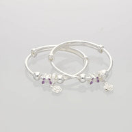 Butterfly Bloom Baby Kadli in 92.5 Silver