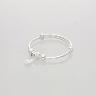 Butterfly Bloom Baby Kadli in 92.5 Silver