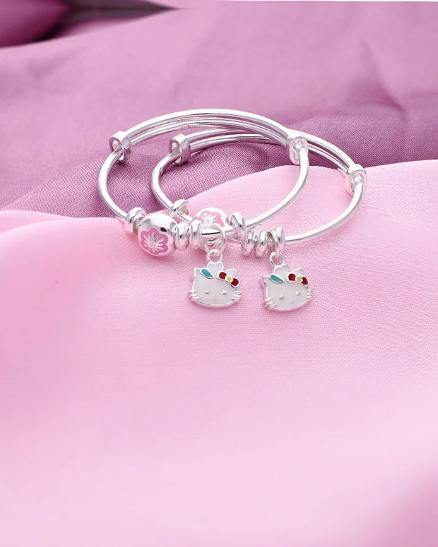 Kitty Blossom Baby Kadli in 92.5 Silver