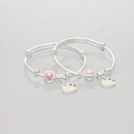 Kitty Blossom Baby Kadli in 92.5 Silver