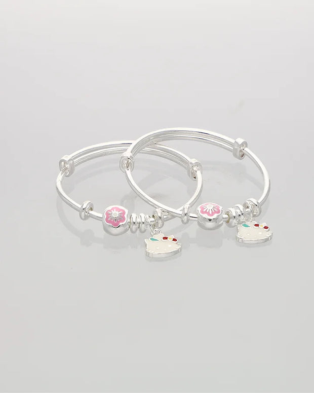 Kitty Blossom Baby Kadli in 92.5 Silver