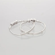 Trio Petal Harmony Baby Kadli in 92.5 Silver