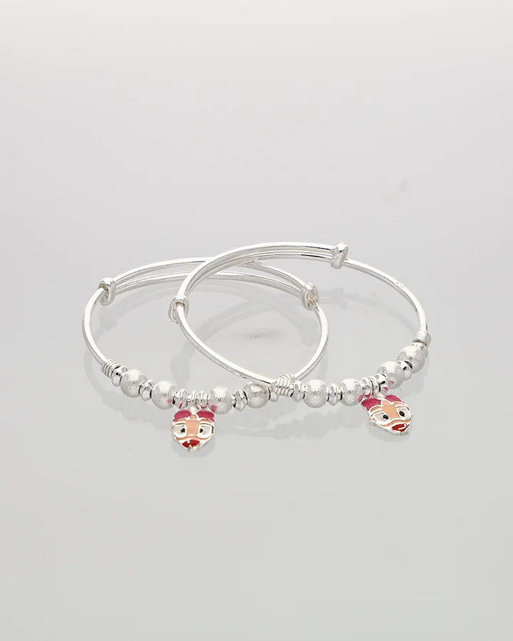 Pink Donald Duck Charm Baby Kadli in 92.5 Silver