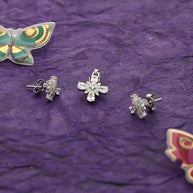 Butterfly Radiance Pendant Set in 92.5 Silver