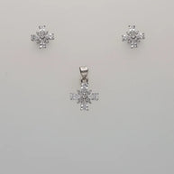 Butterfly Radiance Pendant Set in 92.5 Silver