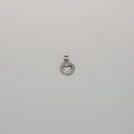HeartAura Round Pendant Set in 92.5 Silver