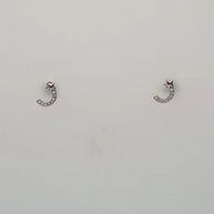 Lunar Starlit Crescent Pendant Set in 92.5 Silver