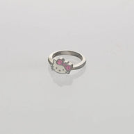 Enchanted Cat Baby Ring  in 92.5 Silver