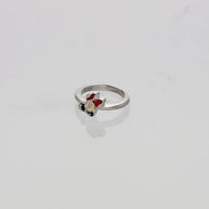 Mickey Magic Red Enamel Baby Ring in 92.5 Silver