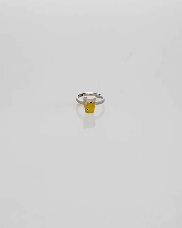 Mini Mug Fun Baby Ring in 92.5 Silver