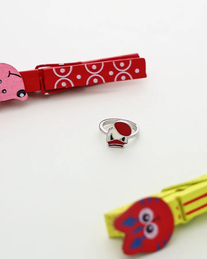 Ruby Donald Baby Ring in 92.5 Silver