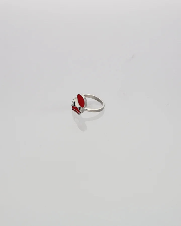 Ruby Donald Baby Ring in 92.5 Silver