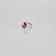 Ruby Donald Baby Ring in 92.5 Silver