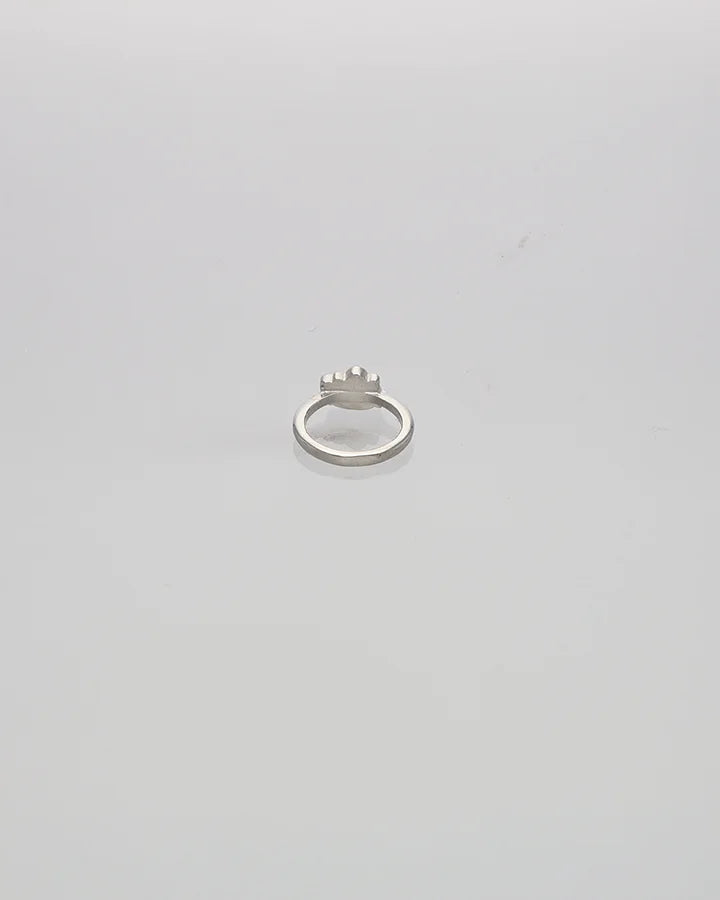 Blue Kitty Baby Ring in 92.5 Silver