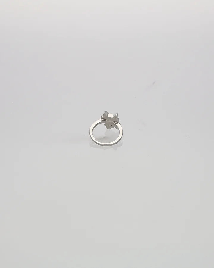 Ruby Whisker Baby Ring in 92.5 Silver