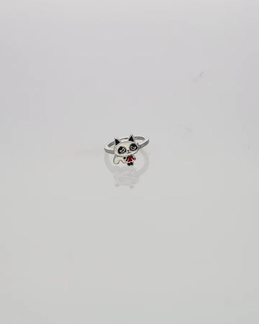 Ruby Whisker Baby Ring in 92.5 Silver