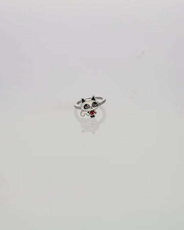 Ruby Whisker Baby Ring in 92.5 Silver