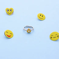 Sunny Ladybug Baby Ring in 92.5 Silver