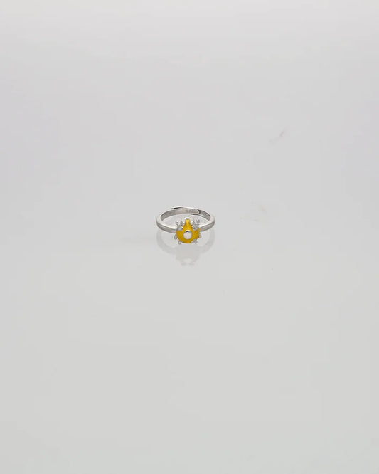 Sunny Ladybug Baby Ring in 92.5 Silver
