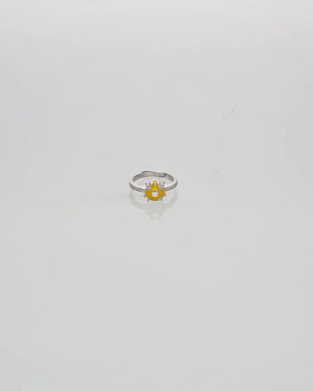 Sunny Ladybug Baby Ring in 92.5 Silver
