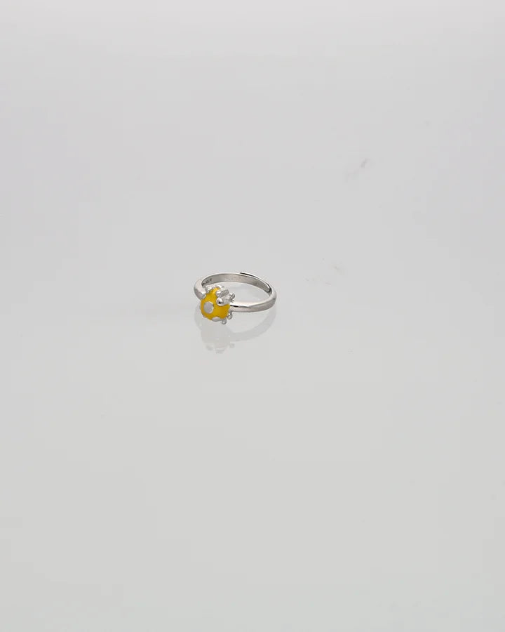 Sunny Ladybug Baby Ring in 92.5 Silver