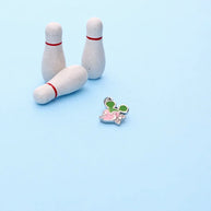 Mint and Blush Mickey Charm Pendant in 92.5 Silver