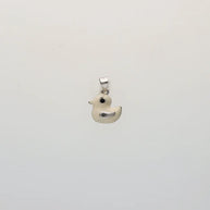 Snowy Ducklet Baby Enamel Pendant in 92.5 Silver