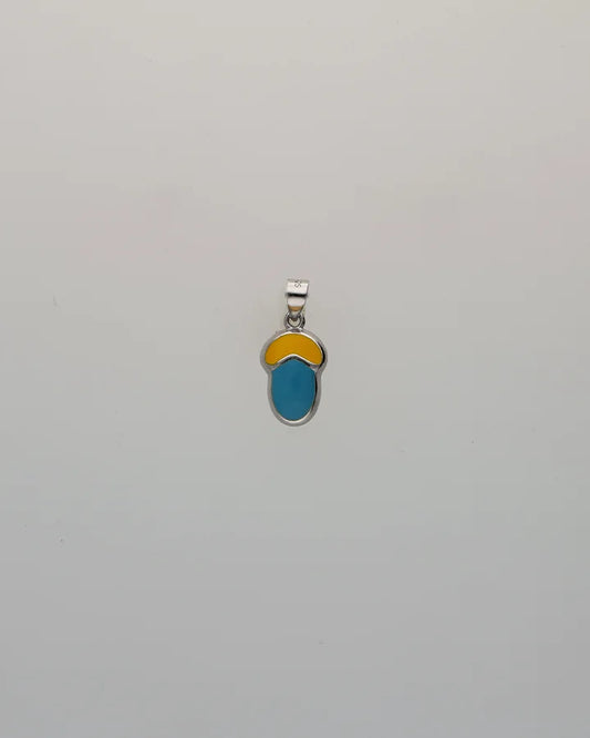 Sunshine Scoop Ice Cream Pendant in 92.5 Silver