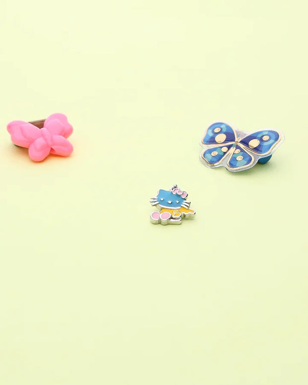 Blue Kitty Bloom Pendant in 92.5 Silver