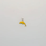 Sunny Dolphin Splash Pendant in 92.5 Silver