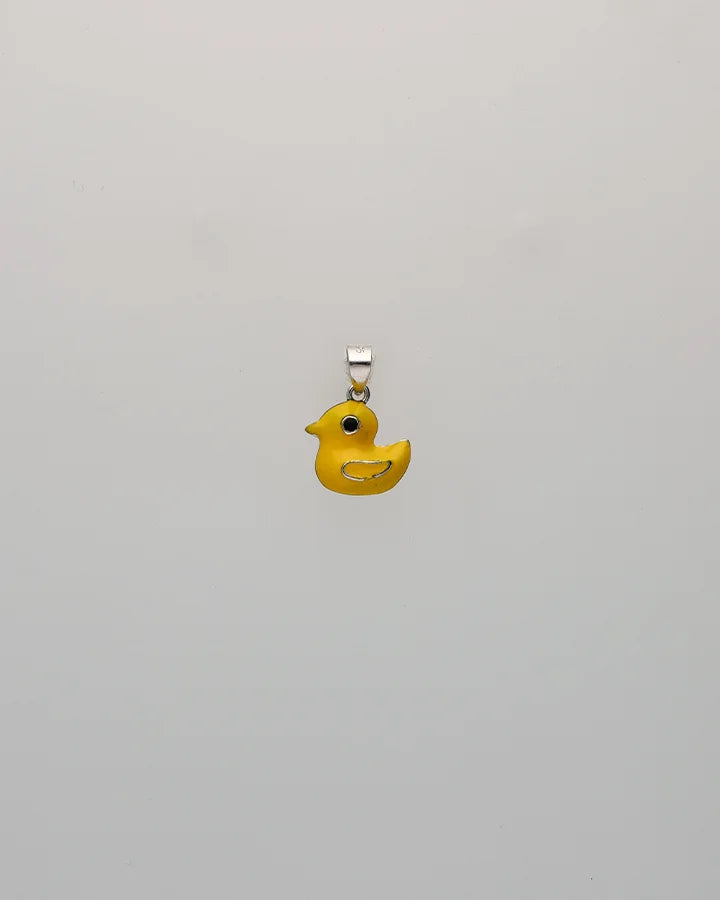 Yellow Duckie Delight Pendant in 92.5 Silver